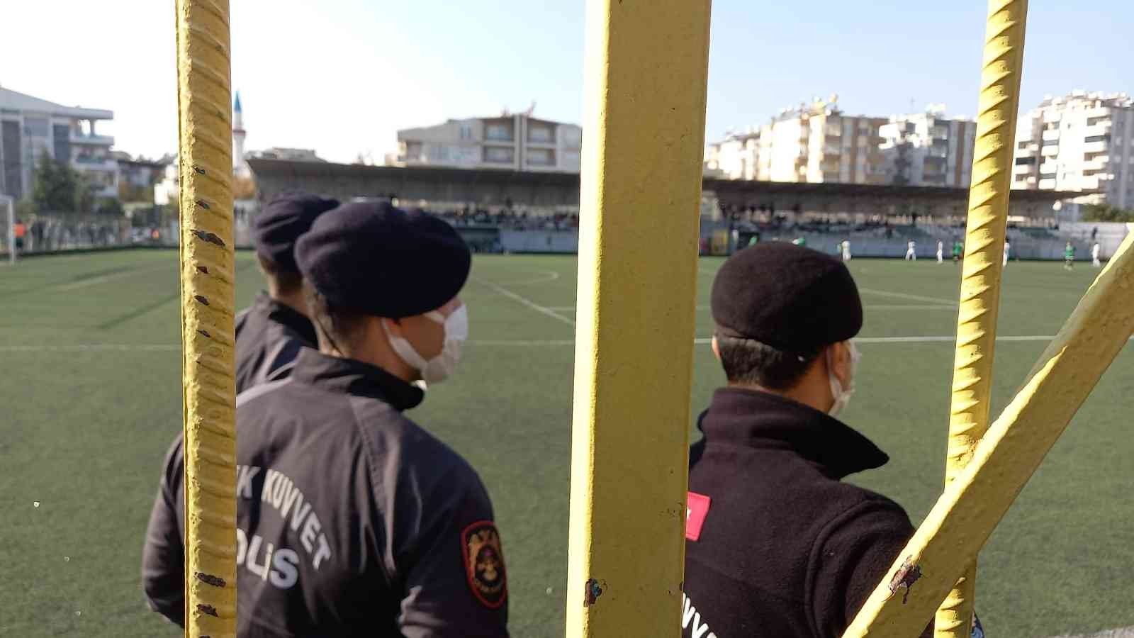 Maç polis nezaretinde tamamlandı