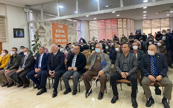 Beydağlı üreticiye Büyükşehir Belediyesi'nden yem ve fidan desteği