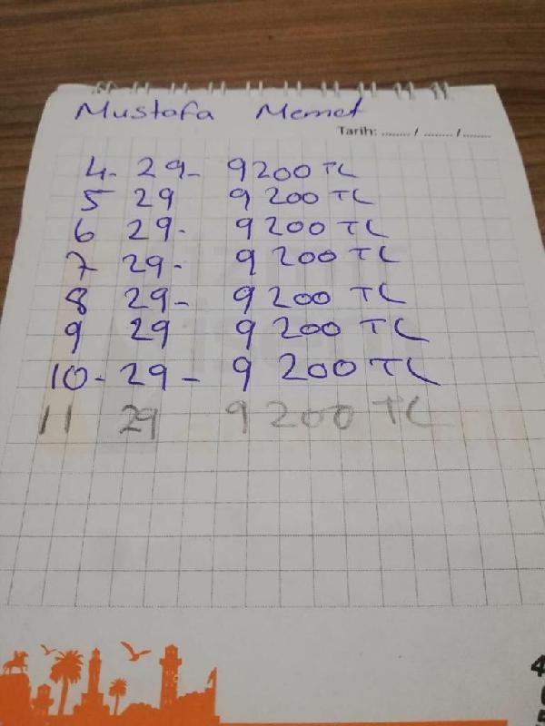 İzmir'deki tefeci çetesinin ajandası ortaya çıktı