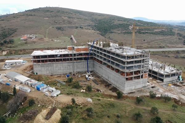 Mesleki Hastalıklar Hastanesi kaba inşaatı tamamlanmak üzere
