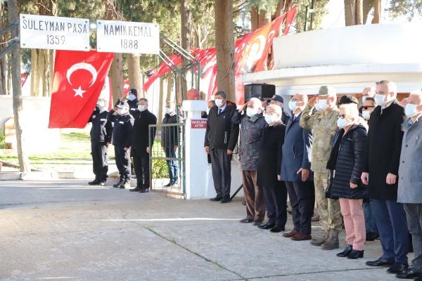 Vatan şairi Namık Kemal anıldı