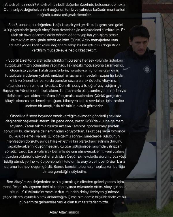 Altay'dan bu fotoğraf yüzünden atıldım