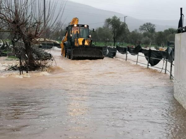 Bodrum yağmura yine teslim! Evleri su bastı