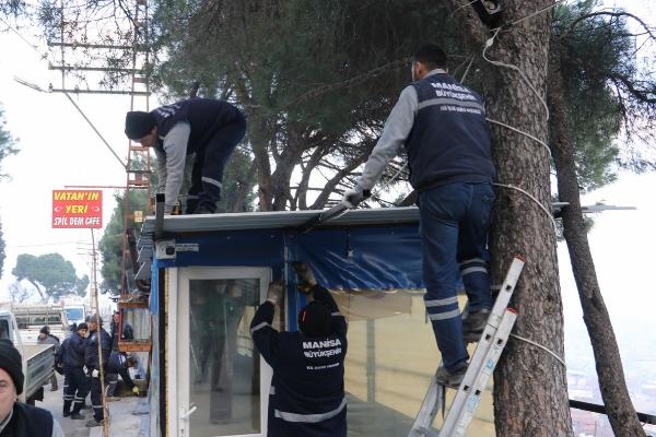 Spil yolundaki görüntü kirliliği ortadan kaldırıldı