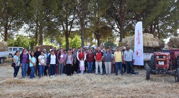 Muğla'da 70 kadın üreticiye saman balyası dağıtıldı