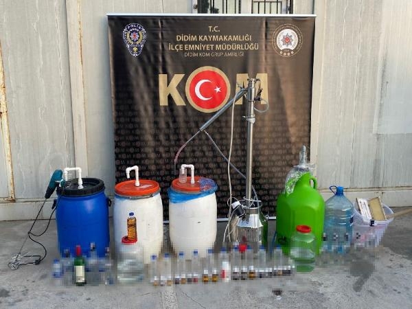Aydın'da sahte içki operasyonu: 2 gözaltı