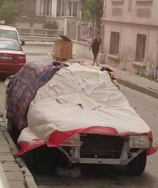 Aydın'da yağmurla birlikte gökyüzünü toz bulutu kapladı