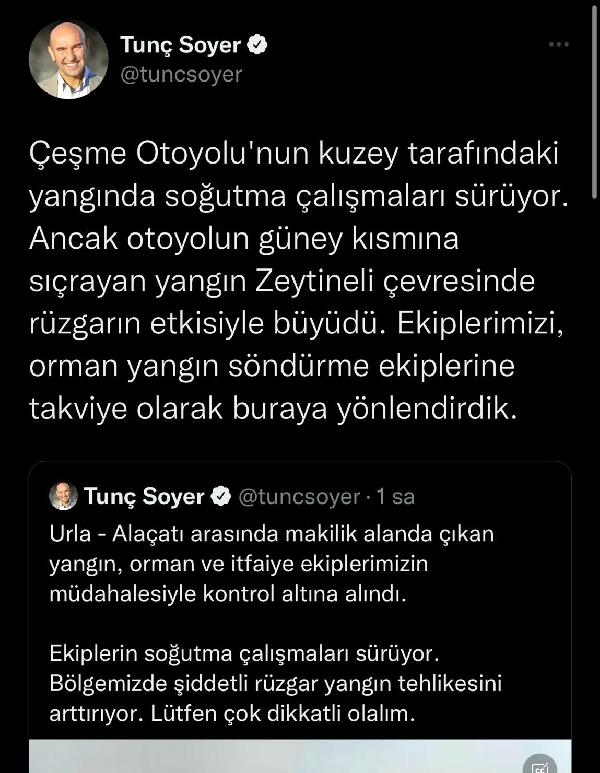Çeşme'deki yangının sebebi o işçiler mi?