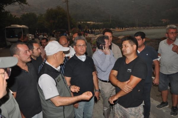 Datça'da orman yangını! Gece görüşüne sahip helikopterler ilk kez kullanılacak