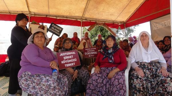 Köylü kadınlar JES'e karşı eylem çadırı kurdu