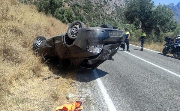 Muğla'da otomobil takla attı: 1 ölü, 4 yaralı