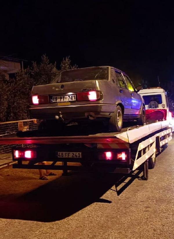 Bisiklet yolundan giden sürücüye ceza kesildi