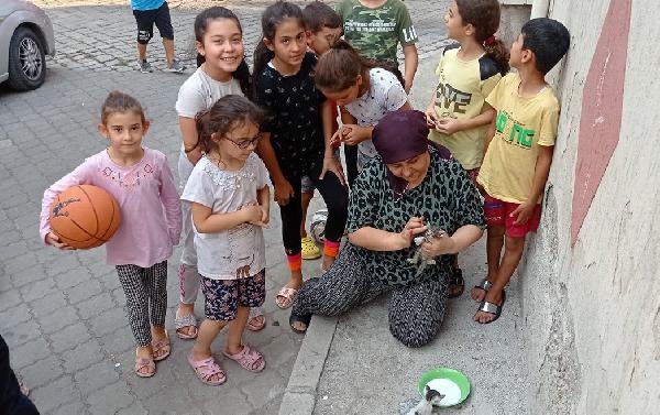 Gider borusuna sıkışan 2 yavru kediyi itfaiye ekipleri kurtardı