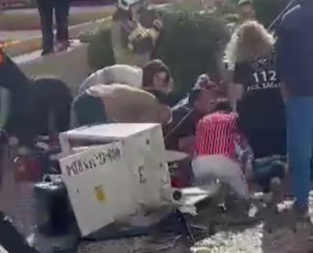Narlıdere'de feci kaza! Önüne geleni ezdi