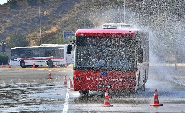 ESHOT şoför adaylarına sıkı eğitim! Her ortamda sürüş tekniği