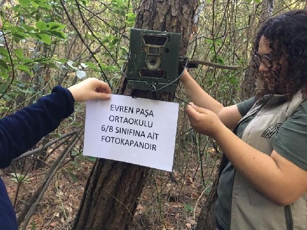 Marmaris'te yanan ormanlarda fotokapanla yaban hayatının izindeler