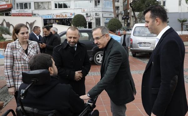 AK Parti İzmir İl Başkanı Kerem Ali Sürekli, Aliağa'da engellilerle buluştu