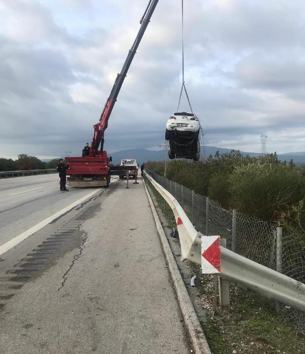 Çeşme Otoyolu'ndaki kaza, araç kamerasında