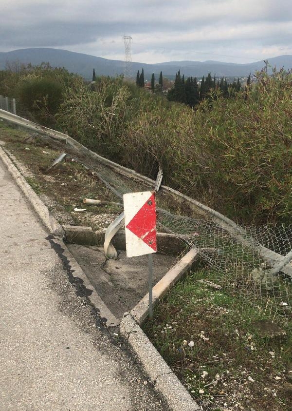 Çeşme Otoyolu'ndaki kaza, araç kamerasında