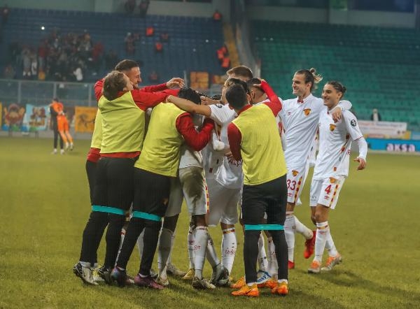 Göztepe'de galibiyet sevinci