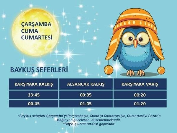 İZDENİZ seferlerinde kış tarifesi başladı! Yarım saatte bir sefer