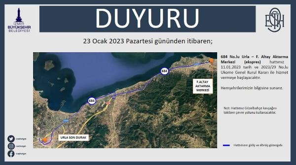 ESHOT, İzmir'de üç yeni otobüs hattı daha açtı: 675-684 ve 909
