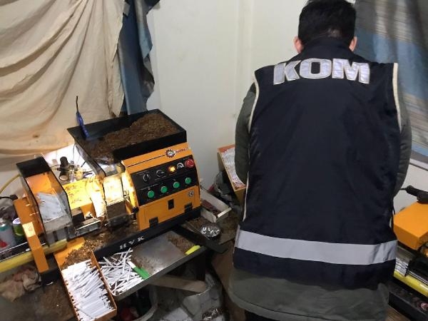 Evini sigara fabrikası haline getirmiş: 1 gözaltı