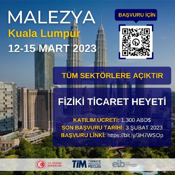 Malezya'ya ihracatta yeni hedef 1 milyar dolar