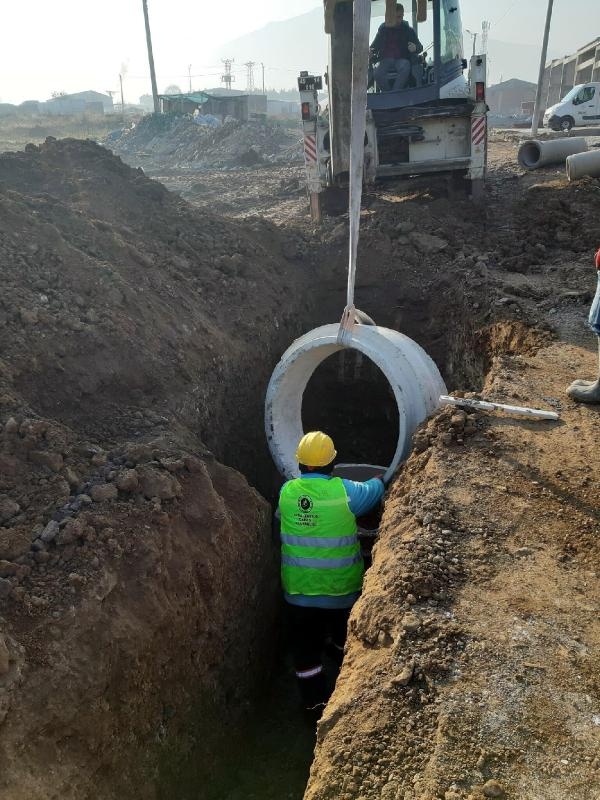 Soma'da Yeni Sanayi Sitesi esnafının altyapı ihtiyacına çözüm