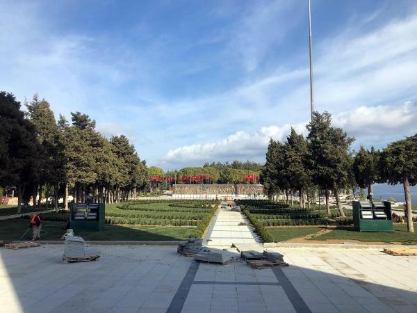 Çanakkale Şehitler Abidesi'ndeki yenileme çalışmalarında sona gelindi