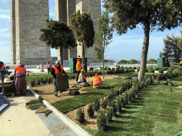 Çanakkale Şehitler Abidesi'ndeki yenileme çalışmalarında sona gelindi