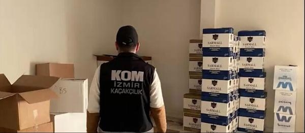 İzmir'de makaron imalathanesine baskın