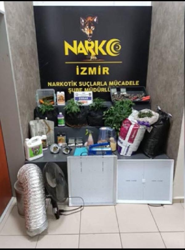 İzmir'de uyuşturucu baskınları 114 tutuklama