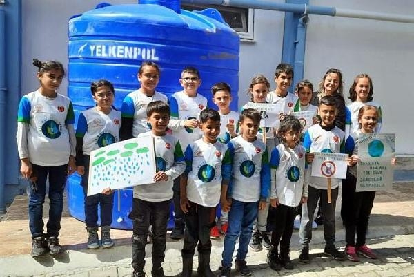 Muğla'da 13 pilot okulda, yağmur suyu toplama alanları oluşturuldu