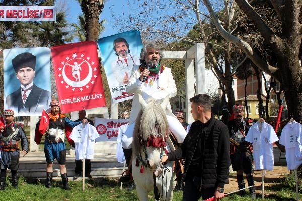 Opr. Dr. Mehmet Bayındır, ata binip bağımsız milletvekili adaylığını açıkladı