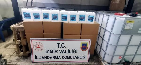 Sahte içki fabrikasına baskın! 52 ton etil alkol