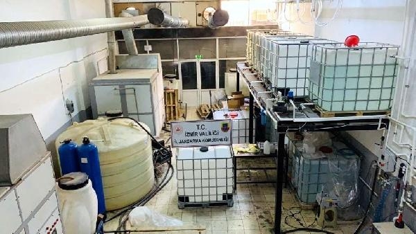 Sahte içki fabrikasına baskın! 52 ton etil alkol