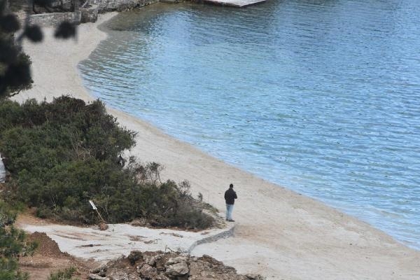 Bodrum'da sahile beyaz kum döken firmaya işlem