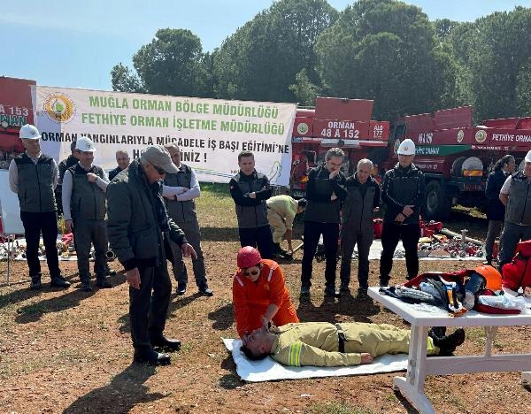 Fethiye'de orman ekiplerine iş başı eğitimi verildi