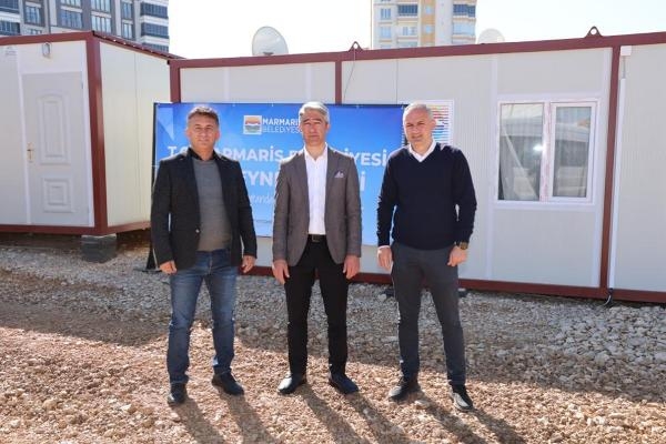 Marmaris Belediyesi'nden Malatya'ya konteyner desteği