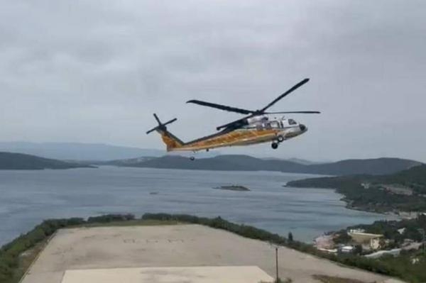 İlk yangın söndürme helikopteri Muğla'da