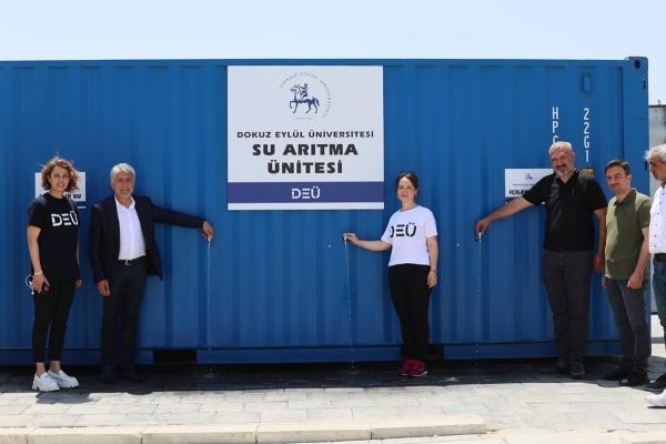 Dokuz Eylül, deprem bölgesindeki 7'nci su arıtma ünitesini açtı