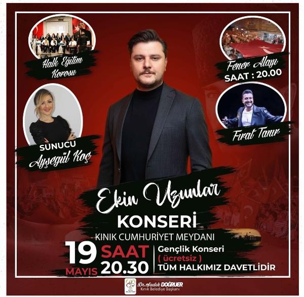 Kınık'ta Gençlik Haftası'nda Fener alayı ve konser düzenlenecek