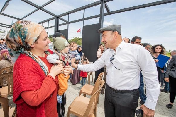 Mahalle bostanı için kura çekildi