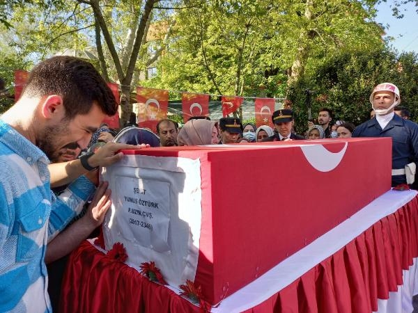 Şehit çavuş Öztürk, son yolculuğuna uğurlandı
