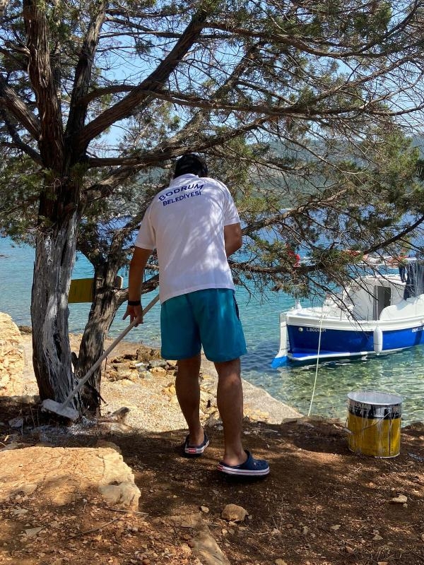 Bodrum Yarımadası çevresindeki ada ve koylar tertemiz oldu 