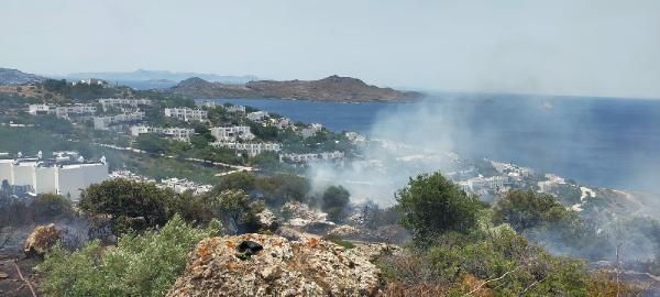Bodrum'daki yangını yerli helikopter Nefes söndürdü