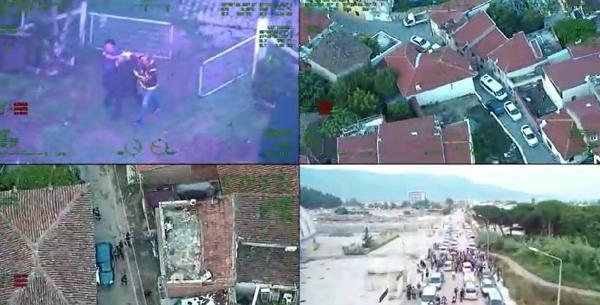 İzmir'de helikopter destekli operasyon; 45 gözaltı