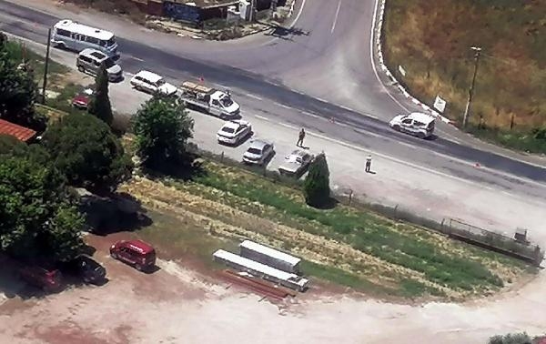 İzmir'de iki ilçede jandarmadan havadan ve karadan trafik denetimi
