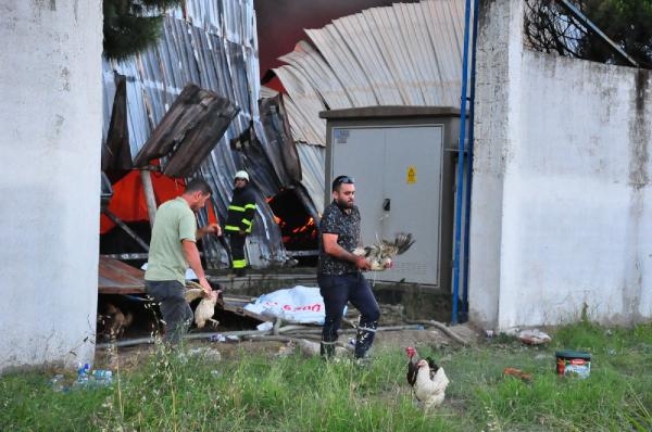 Manisa'da geri dönüşüm tesisi yangını sürüyor
